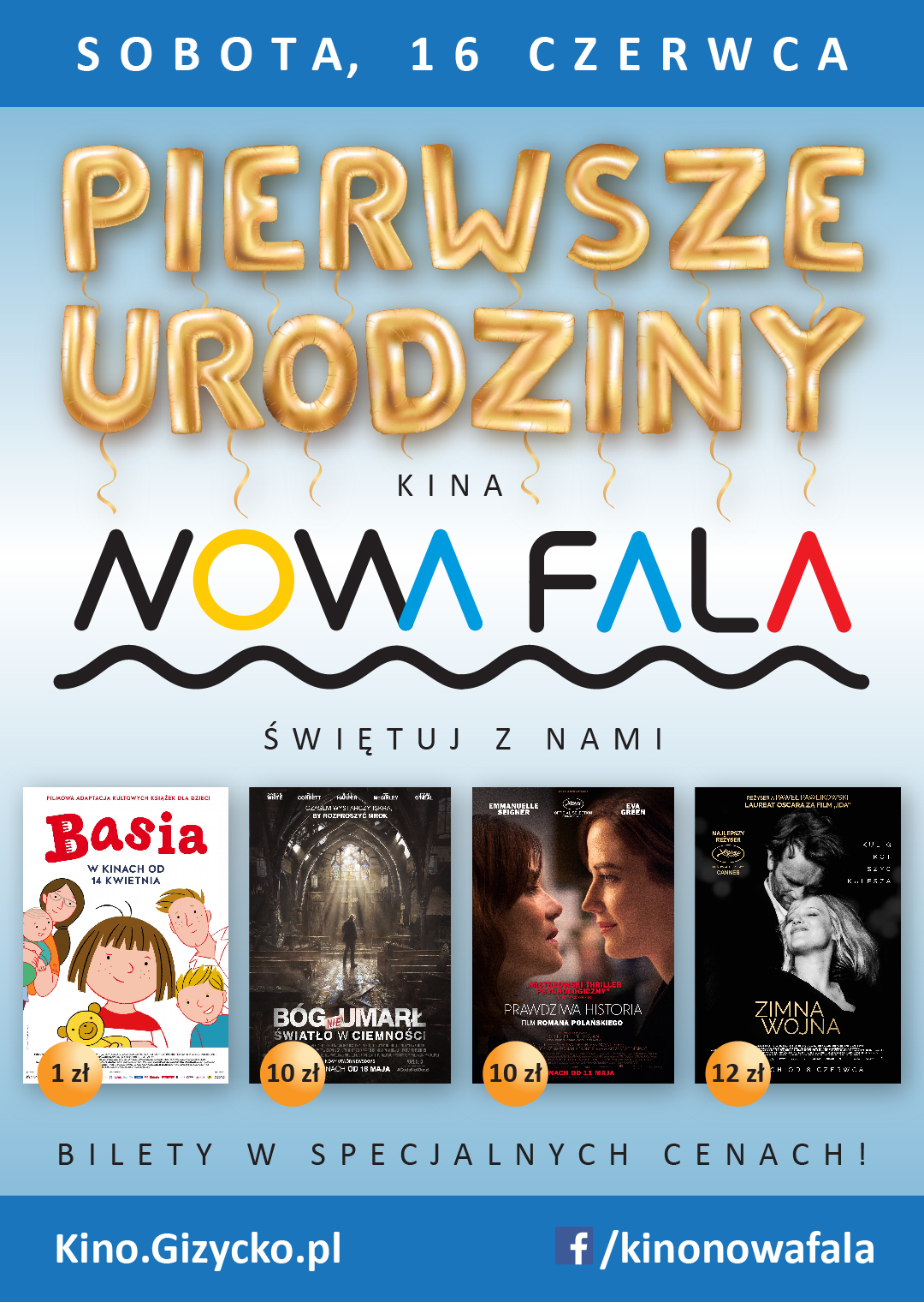 Kino Nowa Fala obchodzi swoje pierwsze urodziny! – Giżyckie Centrum Kultury